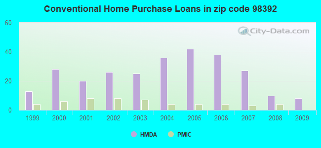 Conventional Home Purchase Loans in zip code 98392