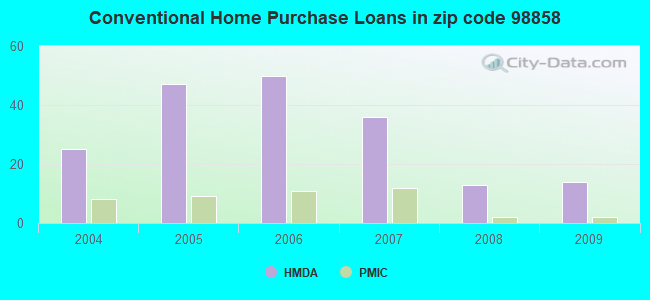 Conventional Home Purchase Loans in zip code 98858