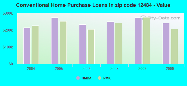 Conventional Home Purchase Loans in zip code 12484 - Value