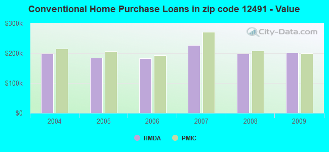 Conventional Home Purchase Loans in zip code 12491 - Value