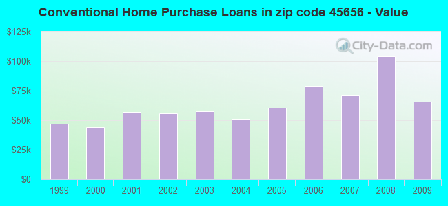Conventional Home Purchase Loans in zip code 45656 - Value
