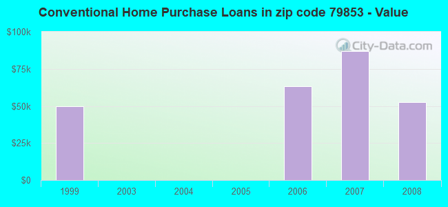 Conventional Home Purchase Loans in zip code 79853 - Value