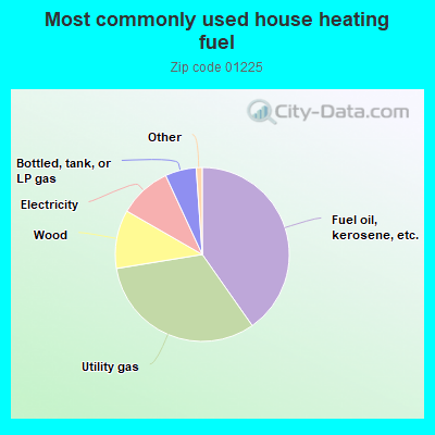 Most commonly used house heating fuel