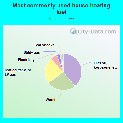 Most commonly used house heating fuel