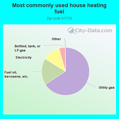 Most commonly used house heating fuel