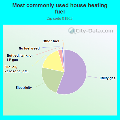 Most commonly used house heating fuel