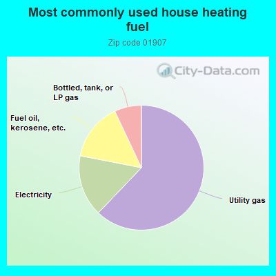 Most commonly used house heating fuel