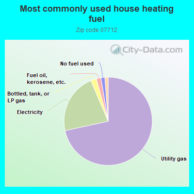 Most commonly used house heating fuel