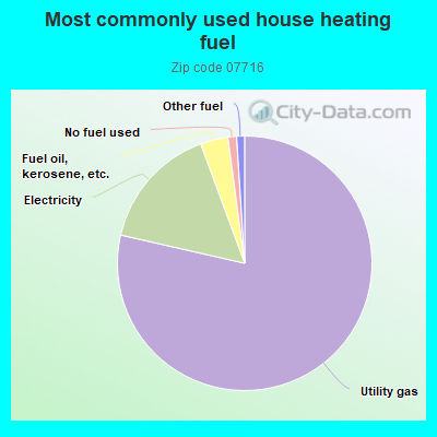 Most commonly used house heating fuel