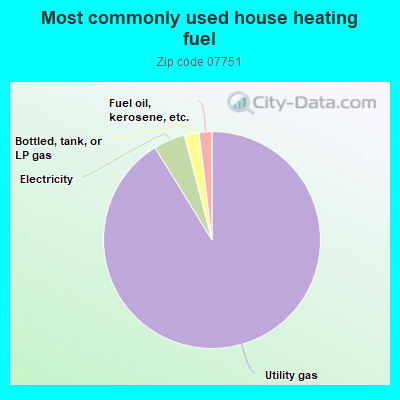 Most commonly used house heating fuel