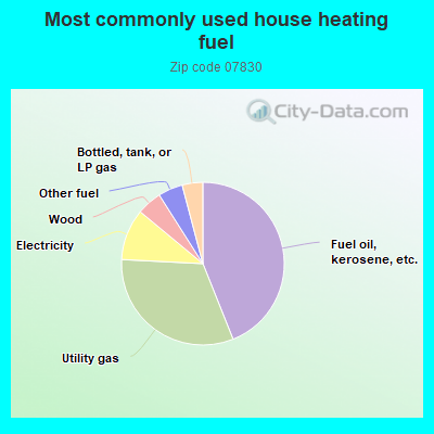 Most commonly used house heating fuel