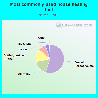 Most commonly used house heating fuel