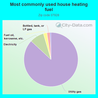 Most commonly used house heating fuel