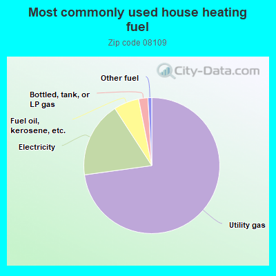 Most commonly used house heating fuel