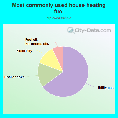 Most commonly used house heating fuel