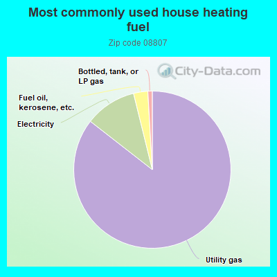 Most commonly used house heating fuel