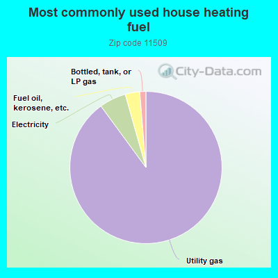 Most commonly used house heating fuel