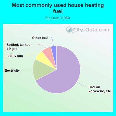 Most commonly used house heating fuel