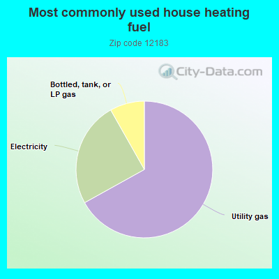 Most commonly used house heating fuel