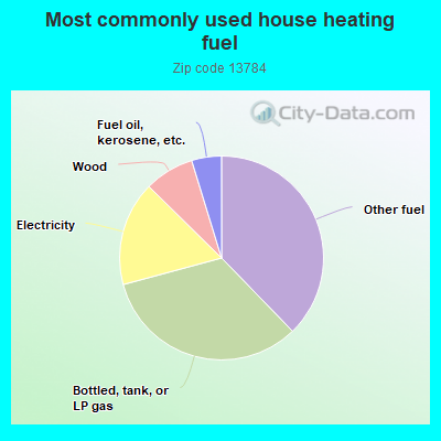 Most commonly used house heating fuel