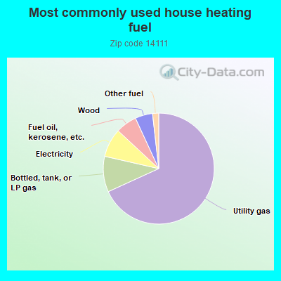 Most commonly used house heating fuel