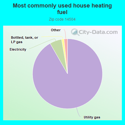 Most commonly used house heating fuel