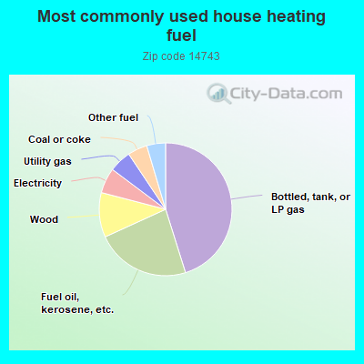 Most commonly used house heating fuel