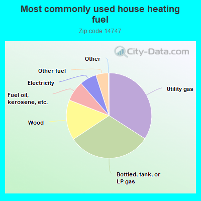 Most commonly used house heating fuel