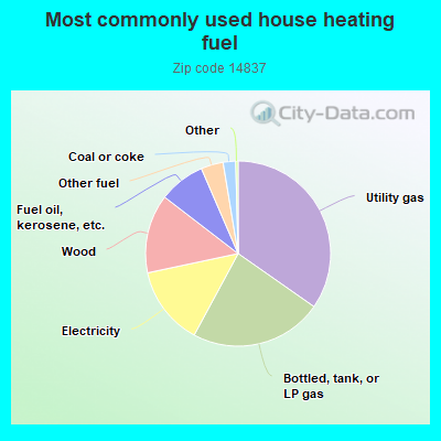 Most commonly used house heating fuel