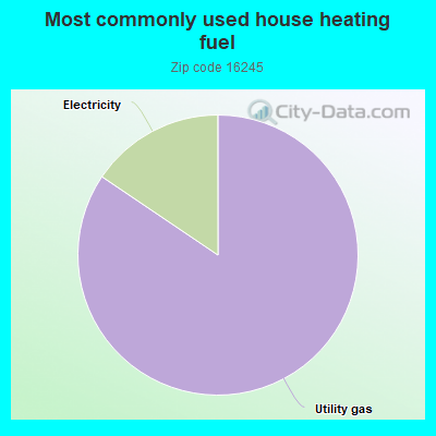 Most commonly used house heating fuel