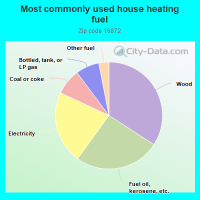 Most commonly used house heating fuel