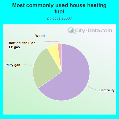 Most commonly used house heating fuel