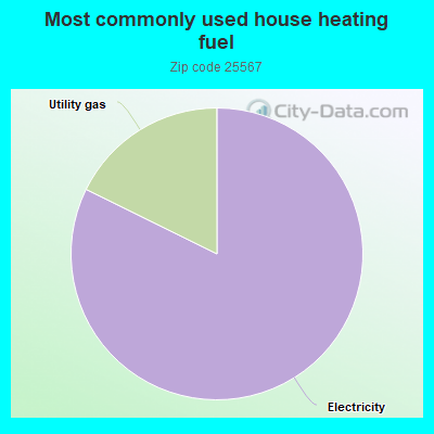 Most commonly used house heating fuel