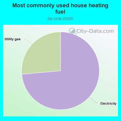 Most commonly used house heating fuel