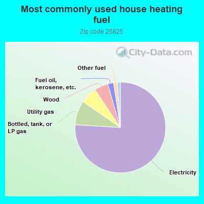 Most commonly used house heating fuel