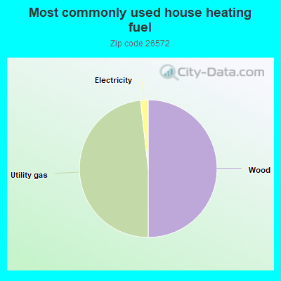 Most commonly used house heating fuel