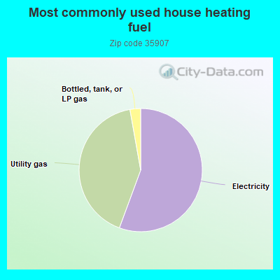 Most commonly used house heating fuel