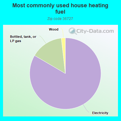 Most commonly used house heating fuel