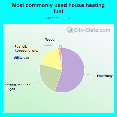 Most commonly used house heating fuel