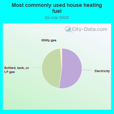 Most commonly used house heating fuel