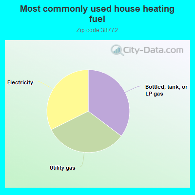 Most commonly used house heating fuel