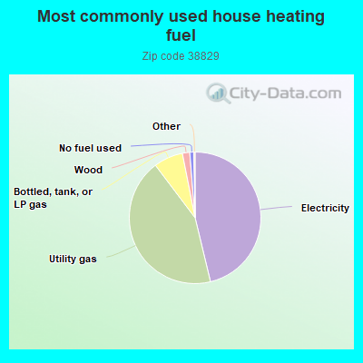 Most commonly used house heating fuel