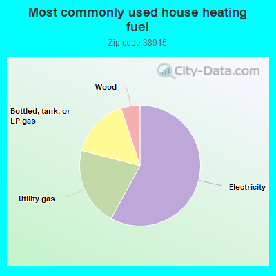 Most commonly used house heating fuel