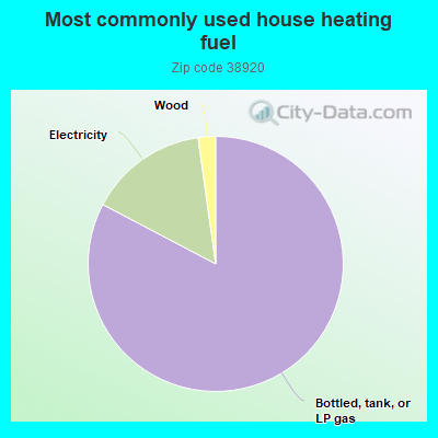 Most commonly used house heating fuel