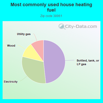 Most commonly used house heating fuel