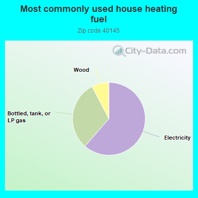 Most commonly used house heating fuel