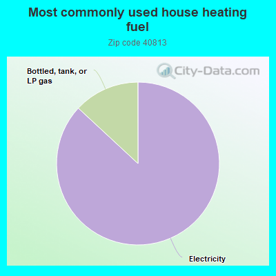 Most commonly used house heating fuel