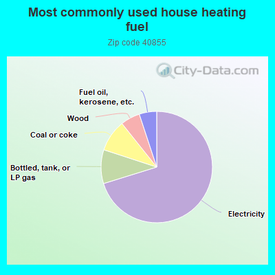 Most commonly used house heating fuel