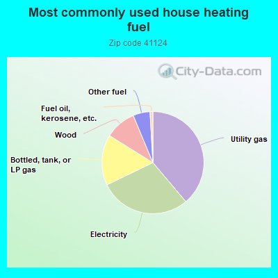 Most commonly used house heating fuel