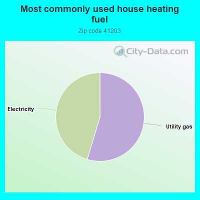 Most commonly used house heating fuel